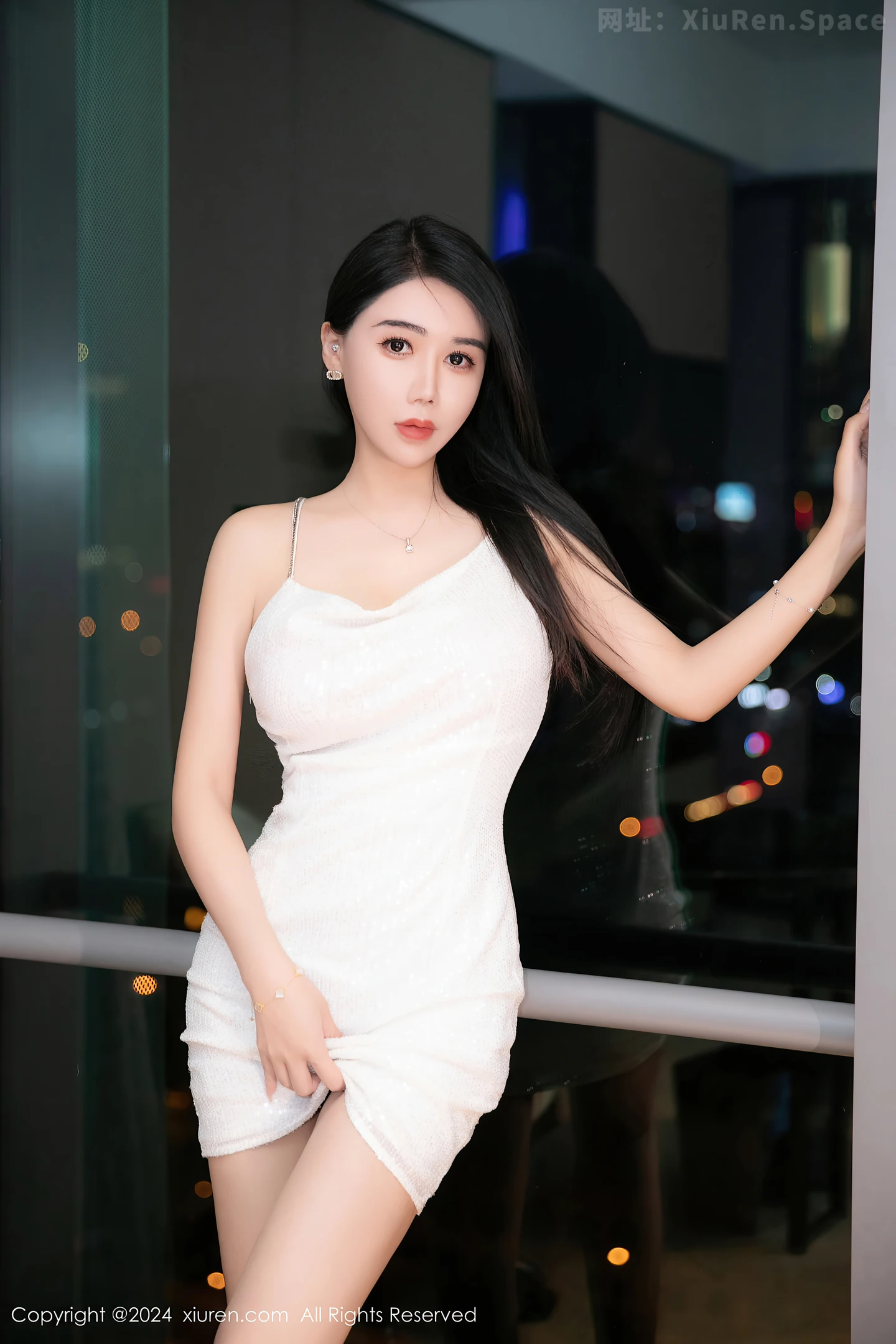 图片[3]-[XiuRen秀人网]VOL.8529 模特李若汐性感白色连衣短裙露黑色情趣内衣秀惹火身材诱惑写真91P-秀人网官方网站